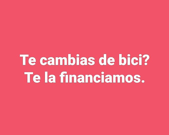 Financiamos tu bici